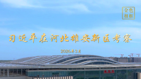 金色相框丨習(xí)近平在河北雄安新區(qū)考察
