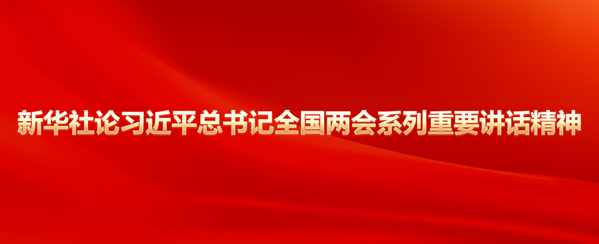 新華社論習(xí)近平總書記全國兩會系列重要講話精神